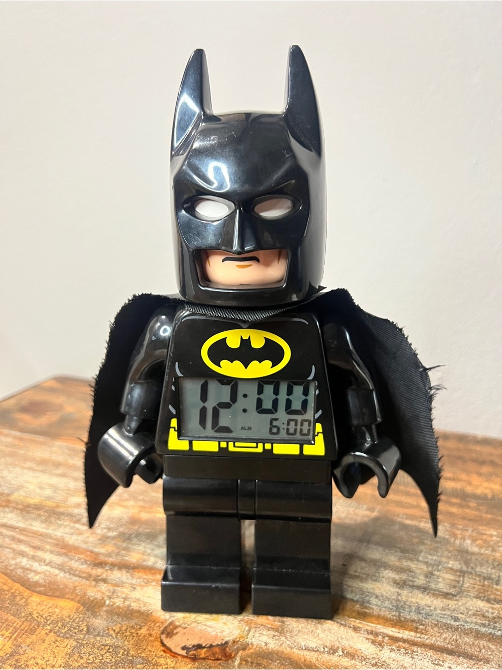 Batman LEGO-Style Digital Alarm Clock - Black